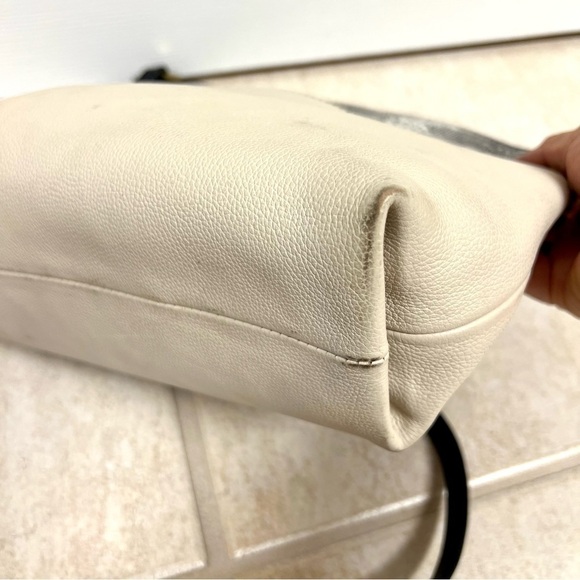 Fossil Amelia Python White Leather Crossbody Handbag - Picture 9 of 13